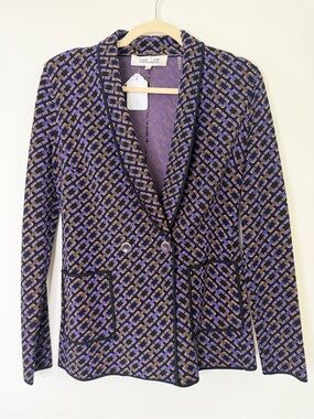 NWOT Diane Von Furstenburg ‘Dion Jacquard Blazer’ size 2 $2,284